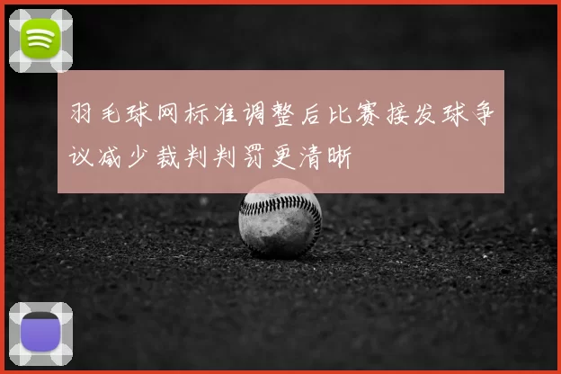 羽毛球网标准调整后比赛接发球争议减少裁判判罚更清晰